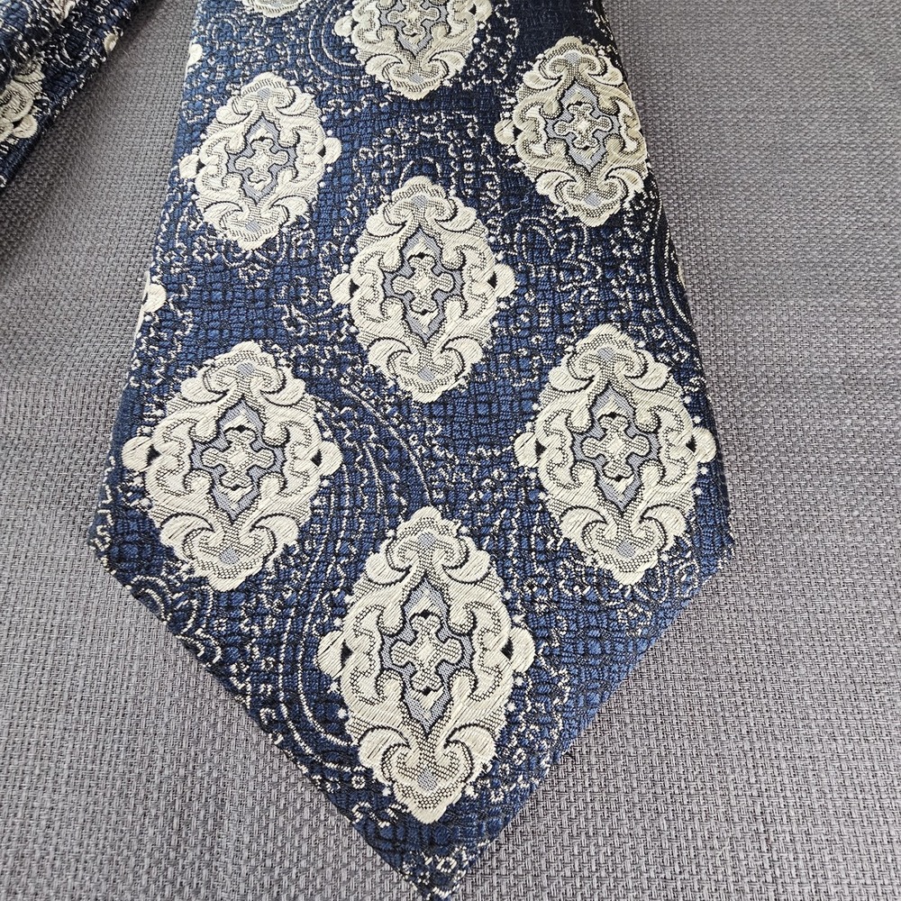 LILY DACHE - PARIS ROME LOS ANGELES - VINTAGE - Polyester tie blue